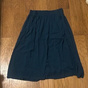 Croft & Barrow Dark Blue teal A-Line Skirt